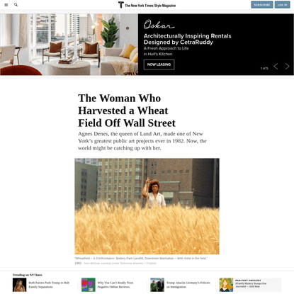 The Woman Who Harvested a Wheat Field Off Wall Street