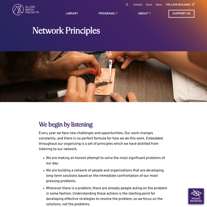 Network Principles - Allied Media Projects