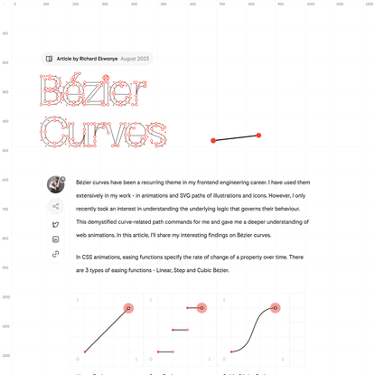 Bézier Curves - and the logic behind them | Richard Ekwonye