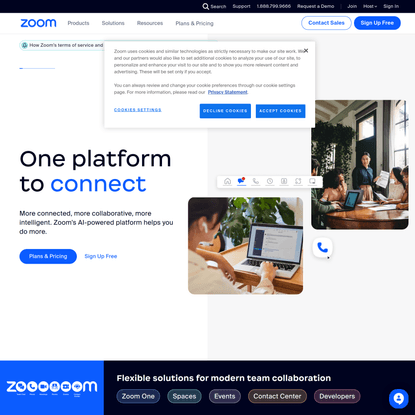One platform to connect | Zoom