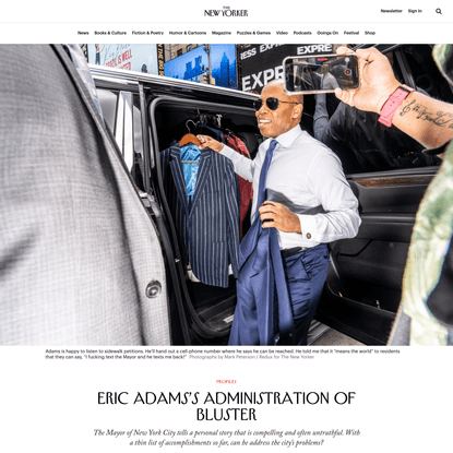 Eric Adams’s Administration of Bluster