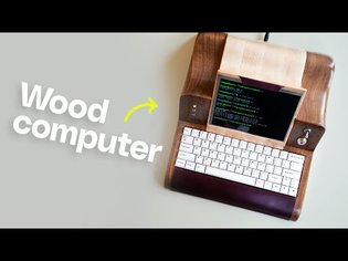 I played with a super fancy wooden computer