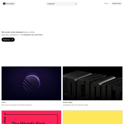deck.gallery — nicely designed decks, curated