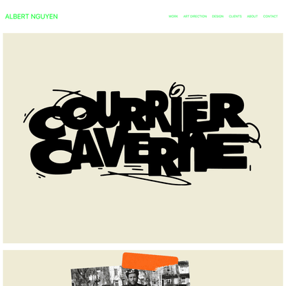 Albert Nguyen - Courrier Caverne - Visual Identity