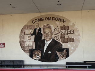 Bob Barker mural CBS studios, Hollywood