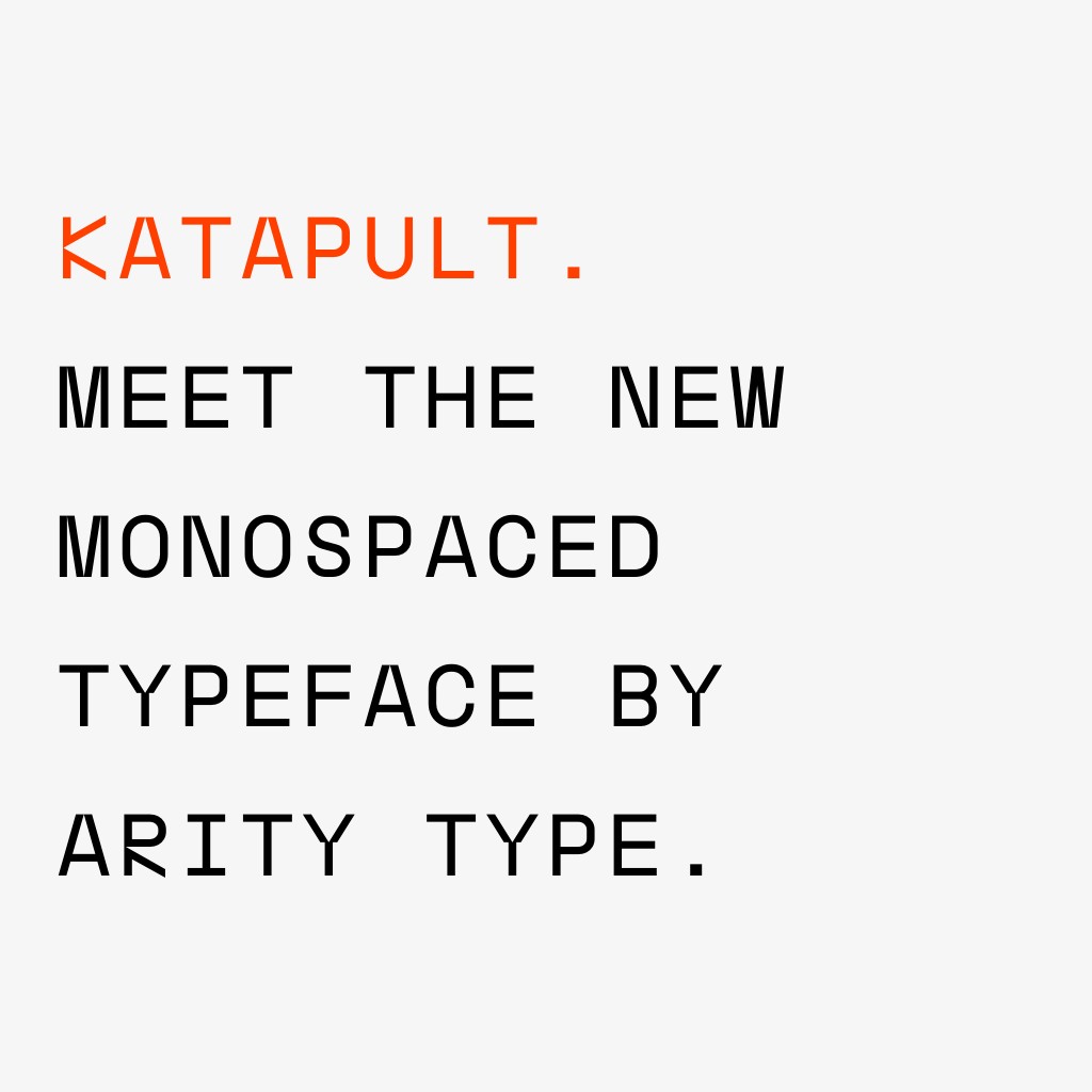 Katapult, new display typeface by Arity Type