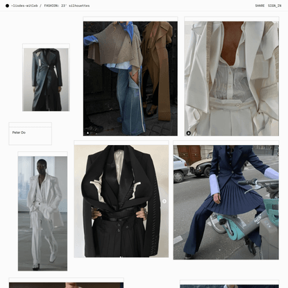 FASHION: 23′ silhouettes by @~lisdes-witleb
