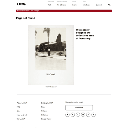 Page not found | LACMA Collections