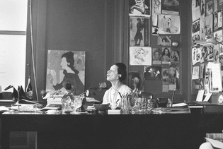 Portrait of Diana Vreeland in her office, 20th century