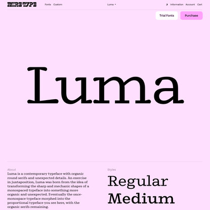 Luma - Faire Type Foundry