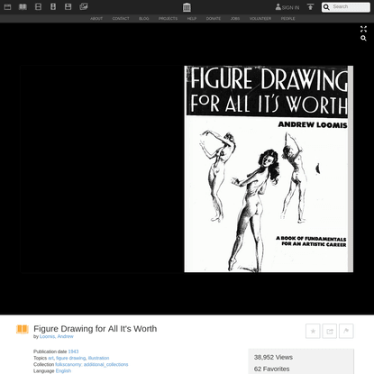 Figure Drawing for All It's Worth : Loomis, Andrew : Free Download, Borrow, and Streaming : Internet Archive