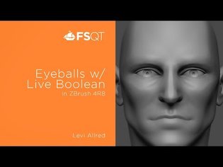 FSQT - ZBrush 4r8 Live Boolean Eyes