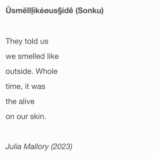 ÜsmëllikeousSidê (Sonku) by Julia Mallory (2023)
