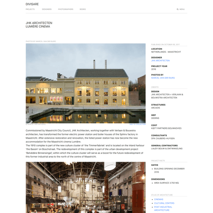 JHK Architecten, Marcel van der Burg · Lumière Cinema