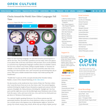 Clocks Around the World: How Other Languages Tell Time