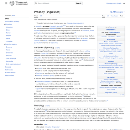 Prosody (linguistics) - Wikipedia