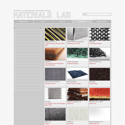 School Of Architecture - Materials Lab