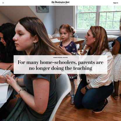 For many home-schoolers, parents are no longer doing the teaching