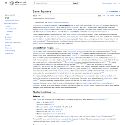 Seven heavens - Wikipedia