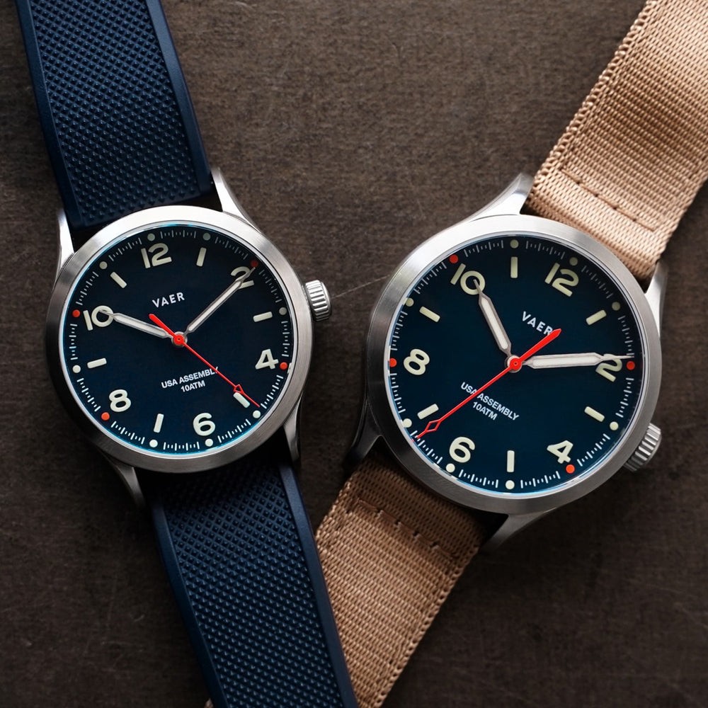 Vaer C3 and C5 Design Navy USA Solar 36mm and 40mm — Are.na