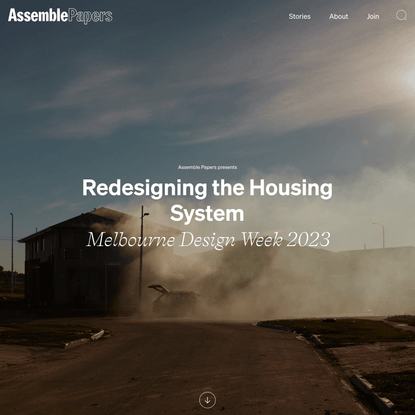 Assemble Papers | The culture of living closer together