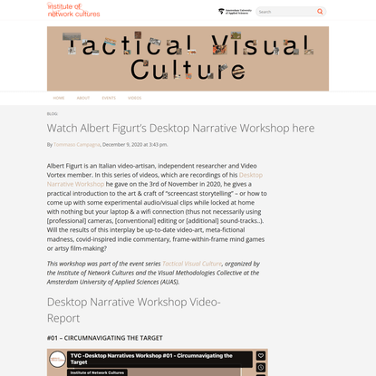 Watch Albert Figurt’s Desktop Narrative Workshop here
