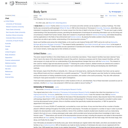 Body farm - Wikipedia