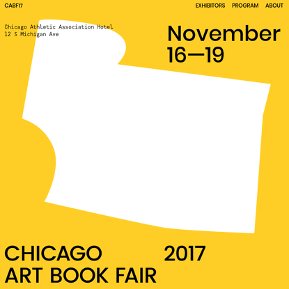 Chicago Art Book Fair 2017