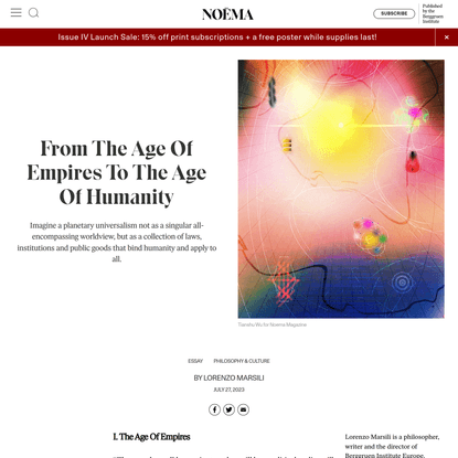 From The Age Of Empires To The Age Of Humanity | NOEMA