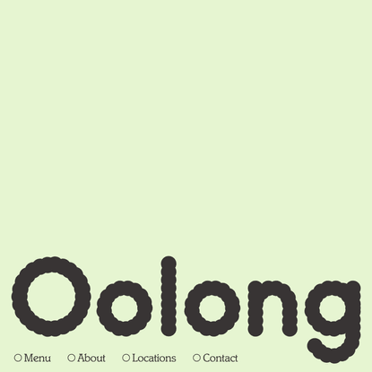 Oolong Tea House