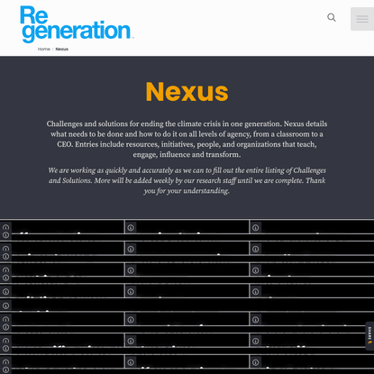 Nexus | Project Regeneration