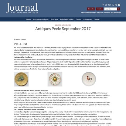 Antiques Peek: September 2017 - The Journal of Antiques and Collectibles