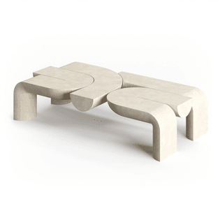 "Mullu" Geometric Coffee Table by Ian Felton