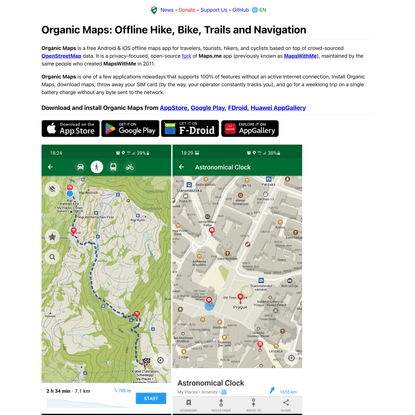 Organic Maps: Offline Hike, Bike, Trails and Navigation