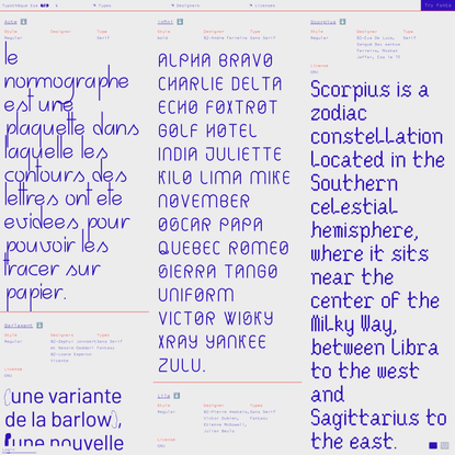 Typothèque Esa Septantecinq