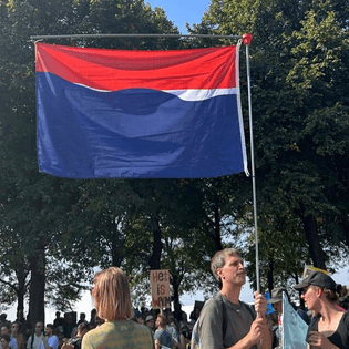 Protest against rising sealevels, the Netherlands 9 September 2023