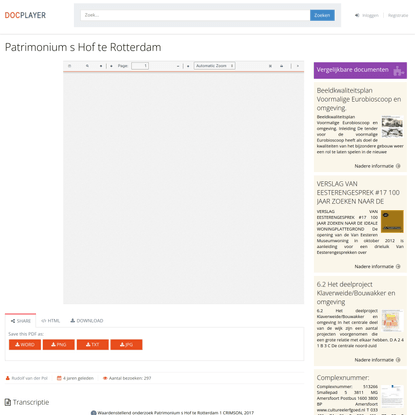 Patrimonium s Hof te Rotterdam - PDF Free Download