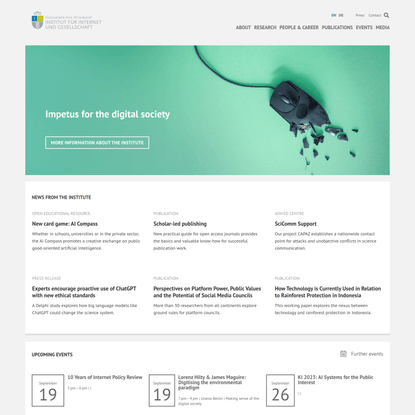 Humboldt Institute for Internet and Society | HIIG