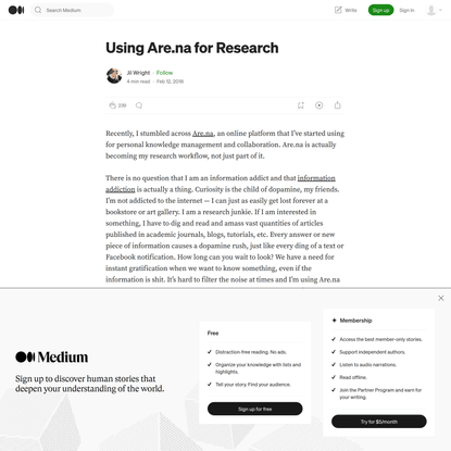 Using Are.na for Research. Aren.a is an online platform that I’ve… | by Jil Wright | Medium