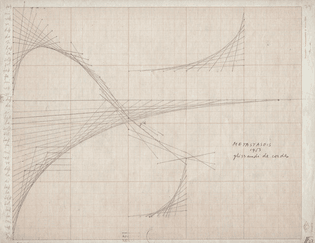 Iannis Xenakis - Graphic score for Metastasis, Glissandi of Chords
