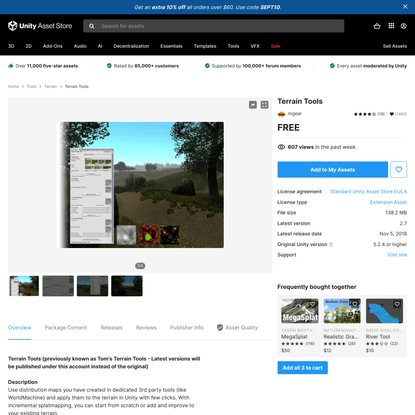 Terrain Tools | Terrain | Unity Asset Store