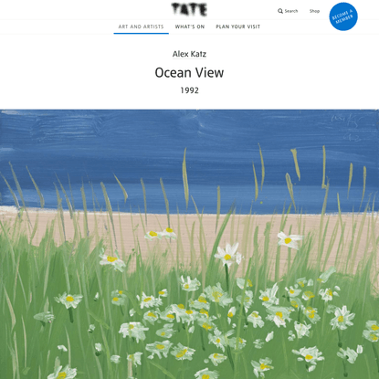 ‘Ocean View‘, Alex Katz, 1992 | Tate