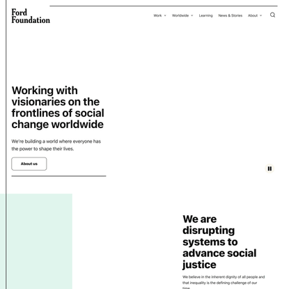 Ford Foundation Homepage - Ford Foundation