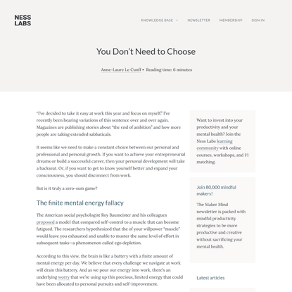 Personal or professional growth