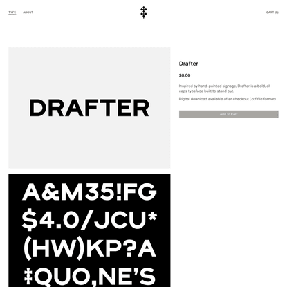 Drafter — Double Dagger