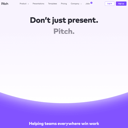 Presentation software for fast-moving teams | Pitch