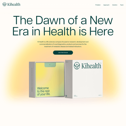 Ki Health - The Dawn of a New Era in Health is Here
