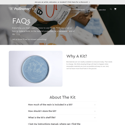 The Pollinator® Kits FAQs