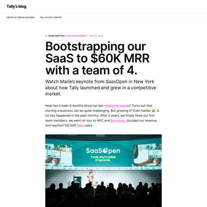 Bootstrapping our SaaS to $60K MRR with a team of 4.