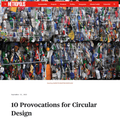 10 Provocations for Circular Design